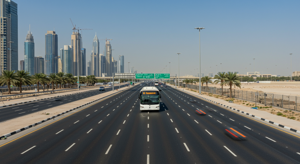 Staff Bus Service from Sharjah to Jebel Ali Port