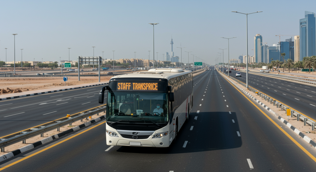 Staff Transport Service from Ajman to Dubai Industrial Park 2
