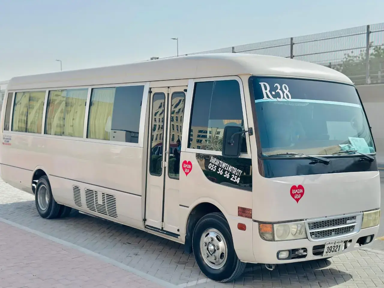Rear angle view of Ramzan Group Coaster traveling to DIP