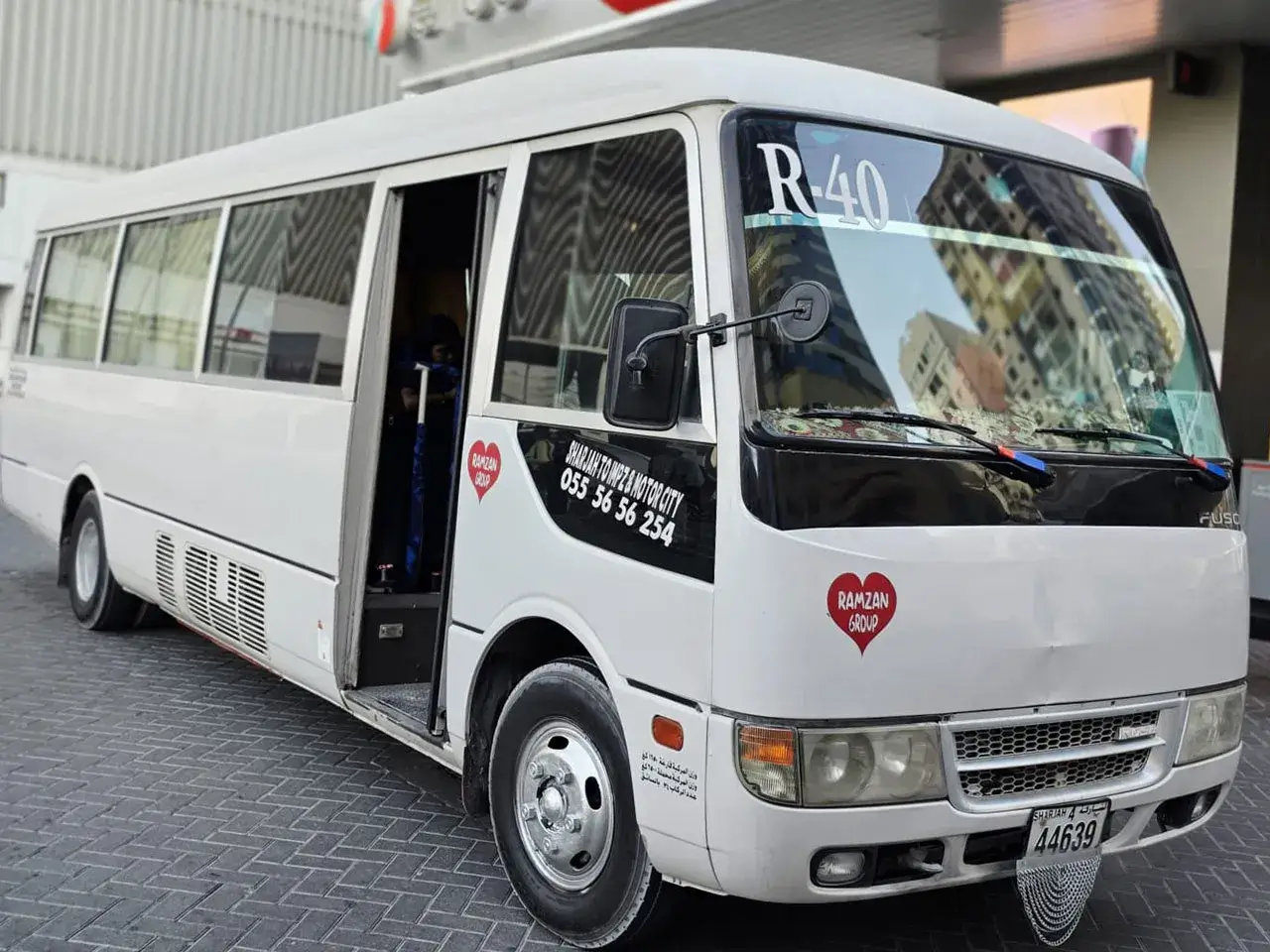 Ramzan Group transport van parked at Sharjah fleet yard