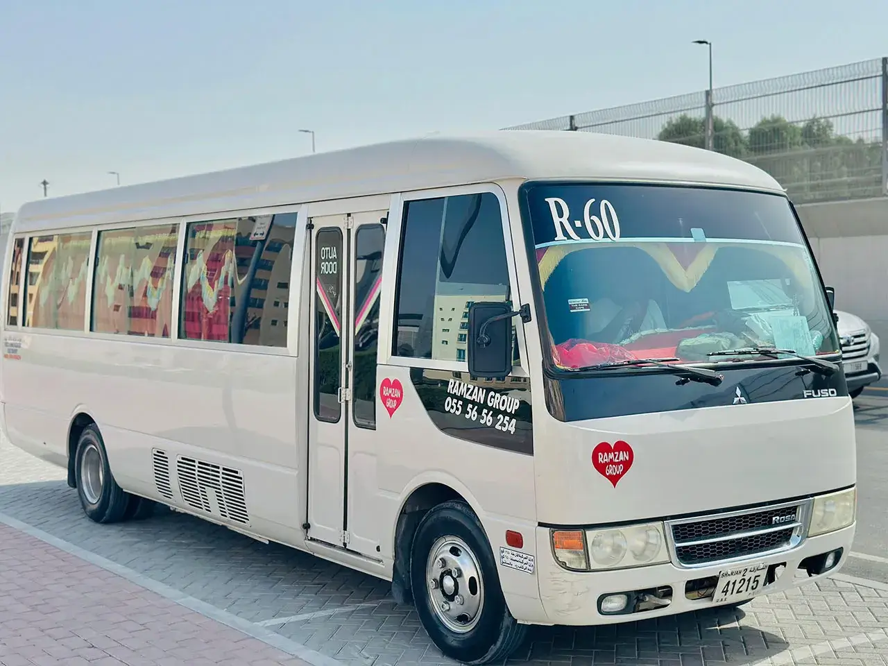 Sharjah-based Ramzan Group Coaster fleet at service yard