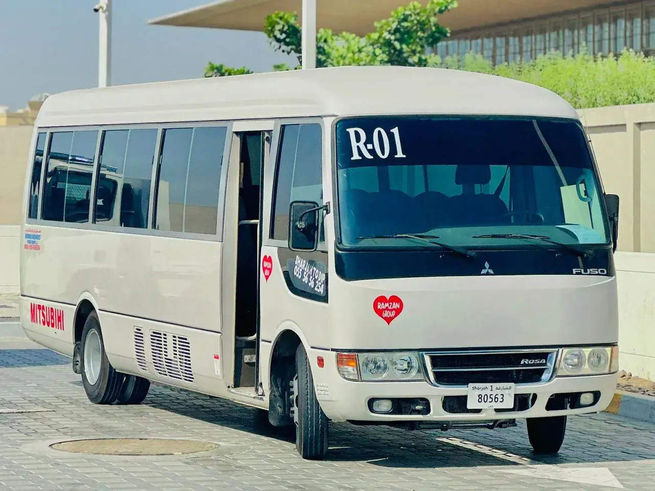 Ramzan Group transport Coaster providing smooth Sharjah–Dubai transfer