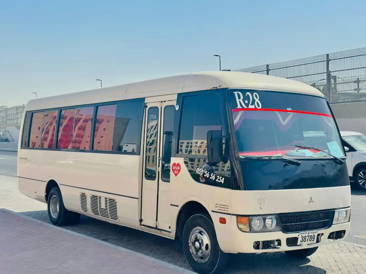 Ramzan Group fleet of Coaster vans for Sharjah to DIP route