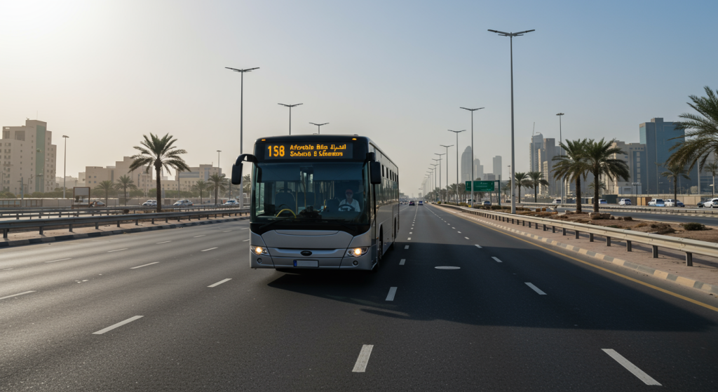 Sharjah to DIP2 shuttle, staff bus UAE, Dubai Industrial transport