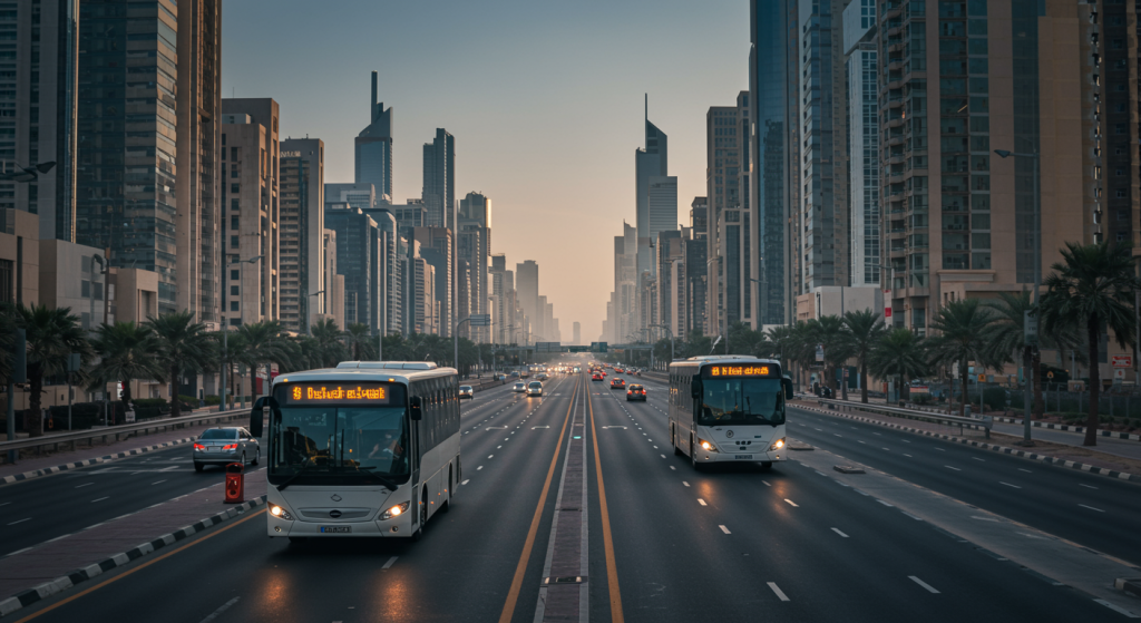 Ajman to Dubai shuttle, staff bus UAE, weekend group transport