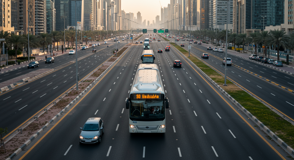 Affordable Shuttle from Sharjah to Al Qusais 1–2 Offices 7 Sharjah to Al Qusais shuttle, office staff bus UAE, commuter service