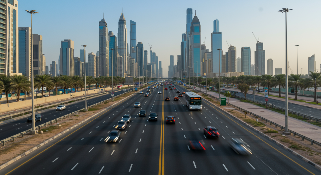 Sharjah to Gold & Diamond Park shuttle, retail staff transport UAE, commuter