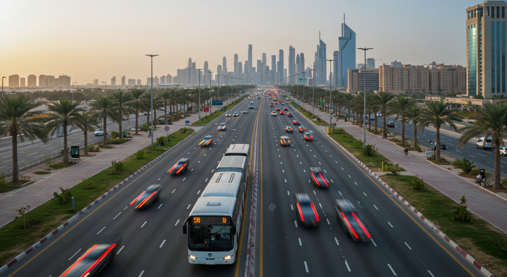 Sharjah to DIFC commute, staff shuttle UAE, office transport