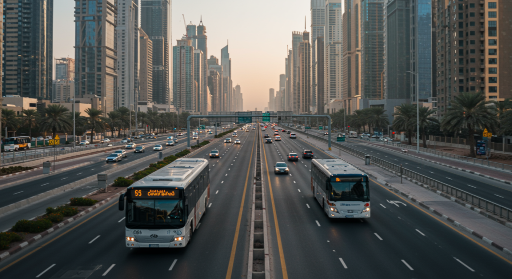 Sharjah to City Walk shuttle, retail staff transport UAE, commuter