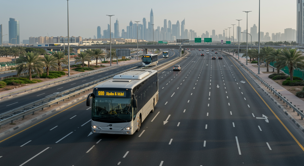 Ajman to Meydan shuttle, staff transport UAE, corporate commuting
