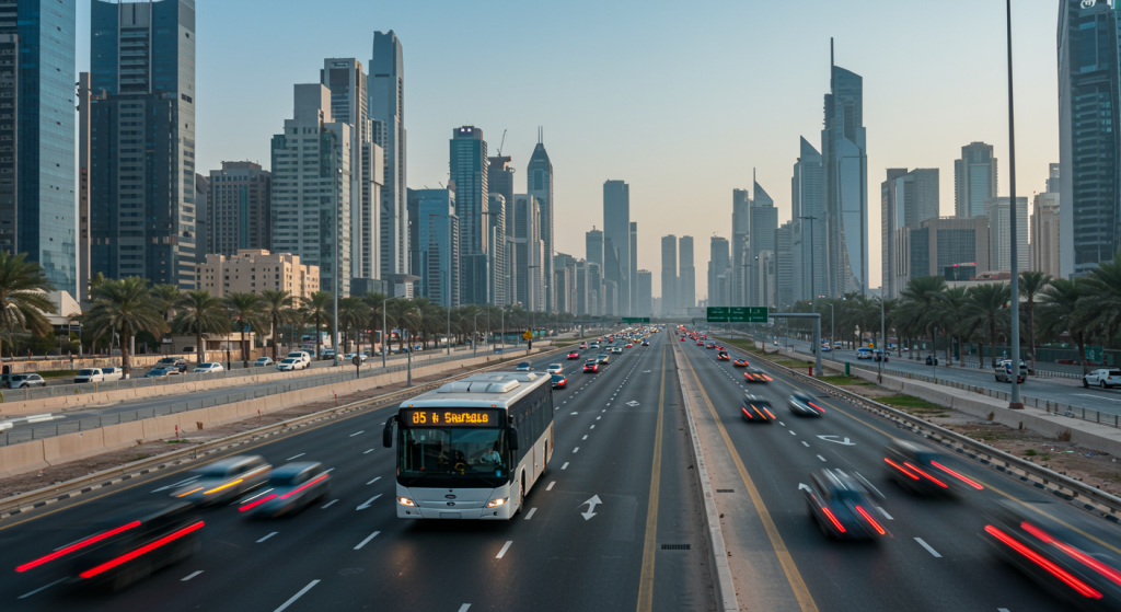 Sharjah to Trade Centre shuttle, staff bus UAE, commuter service