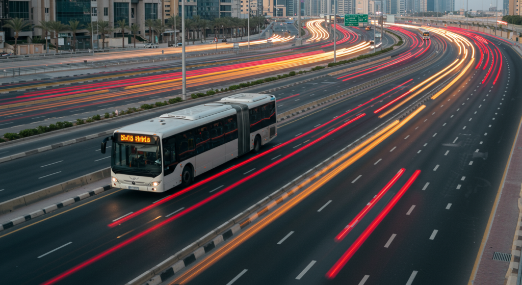 Sharjah to Creek Harbour shuttle, staff bus UAE, commuter transport