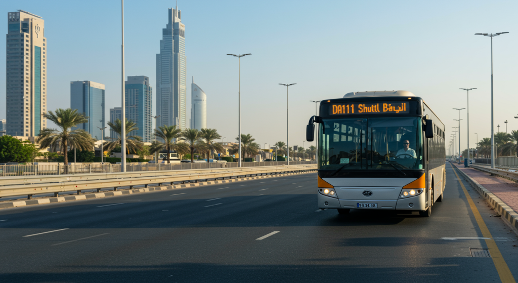 Sharjah to Knowledge Park bus, student & staff shuttle, UAE commute