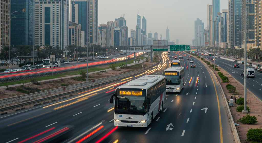 Ajman to Festival City shuttle, staff bus UAE, weekend group transport