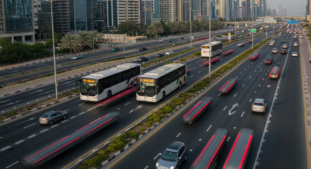 Sharjah to Ibn Battuta shuttle, metro connector UAE, last mile transport
