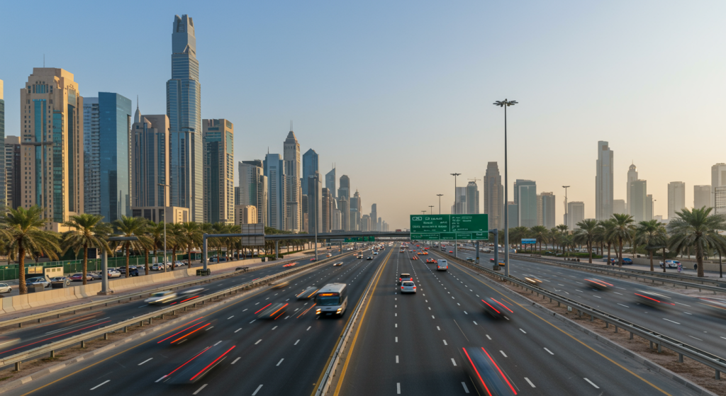 Ajman to Creek shuttle, office staff bus UAE, commuter service