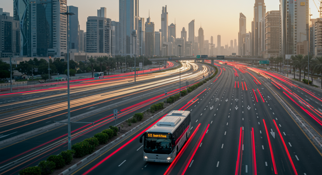 Ajman to Expo City shuttle, office staff transport UAE, daily bus