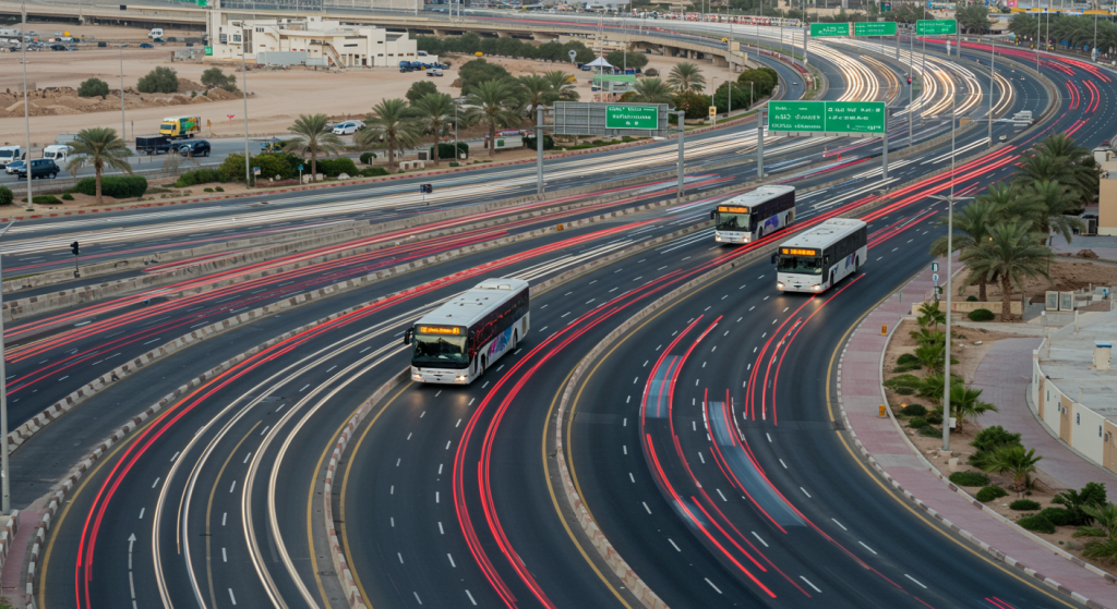 Sharjah to JAFZA transport, daily staff bus, UAE industrial shuttle